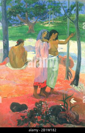 L'appel (l'appel) (1902) 19ième siècle Peinture de Paul Gauguin - Très haute résolution et image de qualité Banque D'Images