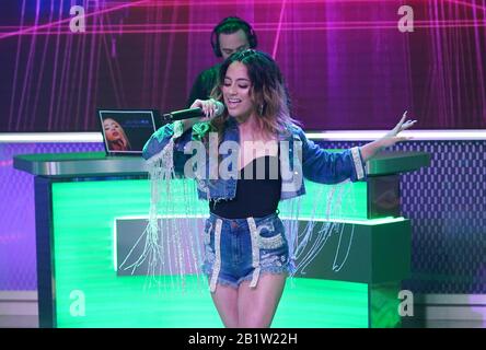 Miami, États-Unis D'Amérique. 27 février 2020. Miami, FL - 27 FÉVRIER : la chanteuse Ally Brooke se produit pendant le spectacle du matin de UnivisionÕs Despierta America le 26 février 2020 à Miami, en Floride. (Photo de Alberto E. Tamargo/Sipa USA) crédit: SIPA USA/Alay Live News Banque D'Images