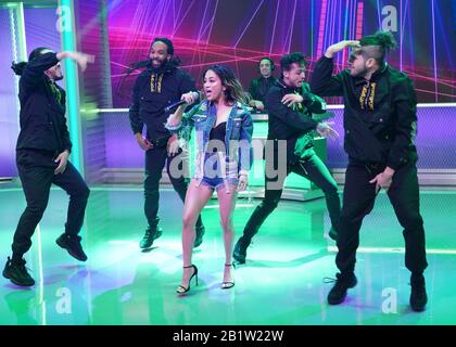Miami, États-Unis D'Amérique. 27 février 2020. Miami, FL - 27 FÉVRIER : la chanteuse Ally Brooke se produit pendant le spectacle du matin de UnivisionÕs Despierta America le 26 février 2020 à Miami, en Floride. (Photo de Alberto E. Tamargo/Sipa USA) crédit: SIPA USA/Alay Live News Banque D'Images