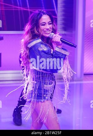 Miami, États-Unis D'Amérique. 27 février 2020. Miami, FL - 27 FÉVRIER : la chanteuse Ally Brooke se produit pendant le spectacle du matin de UnivisionÕs Despierta America le 26 février 2020 à Miami, en Floride. (Photo de Alberto E. Tamargo/Sipa USA) crédit: SIPA USA/Alay Live News Banque D'Images