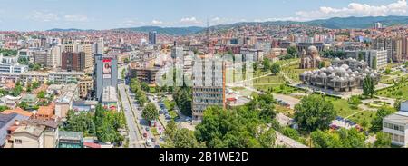 Vue panoramique de Pristina Banque D'Images