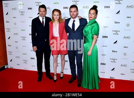 DouGray Scott, Emily Beecham, Mark Stanley et Anna Friel (de gauche à droite) ont assisté à la première mondiale Sulphur et White qui s'est tenue au Curzon Mayfair à Londres. Banque D'Images