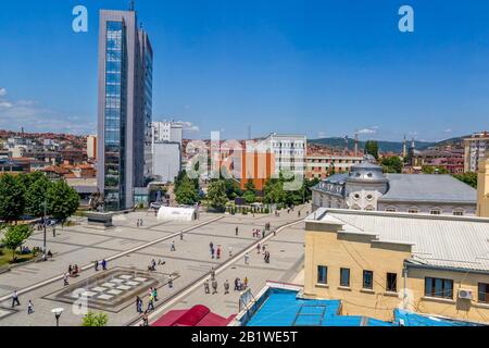 Place Scanderbeg Pristina Banque D'Images