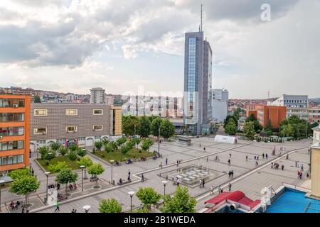 Place Scanderbeg Pristina Banque D'Images