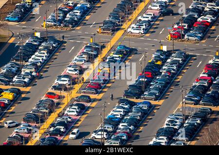 Photo aérienne, Ruhrpark Bochum, centre commercial, parkings, Harpen, Bochum, Ruhr, Rhénanie-du-Nord-Westphalie, Allemagne, DE, centre commercial, shopping Banque D'Images