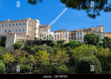 Principale de Monaco: Vue sur le quartier historique 'Monaco Ville' Banque D'Images