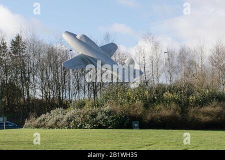 Le mémorial des jets de bétail, Lutterworth, Leicestershire Banque D'Images