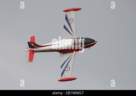 G-BVEZ, anciennement XM479 dans la Royal Air Force et maintenant un BAC Jet Provost privé, affiche à East Fortune en 2013. Banque D'Images