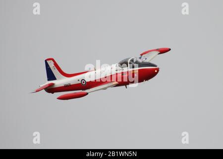 G-BVEZ, anciennement XM479 dans la Royal Air Force et maintenant un BAC Jet Provost privé, affiche à East Fortune en 2013. Banque D'Images