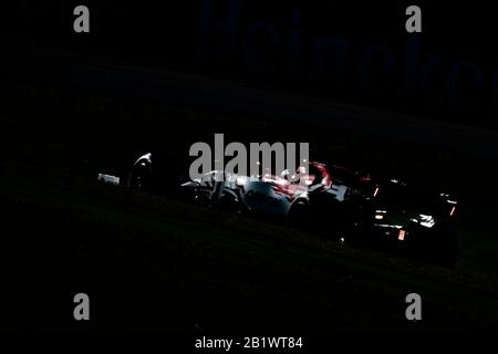 Barcelone, Espagne. 27 février 2020. X conduit dans son X au cours du cinquième jour de la Formule Un hiver test au circuit de Catalunya crédit: Matthias Oesterle/Alay Live News Banque D'Images