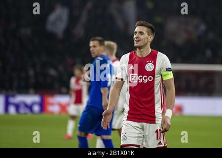 Amsterdam, Pays-Bas. 27 février 2020. AMSTERDAM, PAYS-BAS. 27 FÉVRIER Tadic d'Ajax pendant le match de l'UEFA Europa League entre Ajax et Getafe. Le jeu a eu lieu à l'aréna Johan Cruyff à Amsterdam, en Hollande. Richard Callis/ Spp Credit: Spp Sport Press Photo. /Alay Live News Banque D'Images