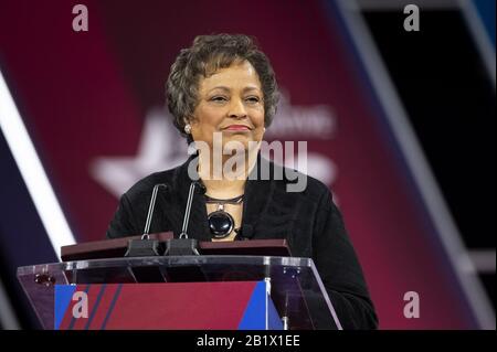 Oxon Hill, MD, États-Unis. 27 février 2020. 27 février 2020 - Oxon Hill, MD, États-Unis: Kay JAMES, La Heritage Foundation, s'exprimant lors de la Conférence d'action politique conservatrice crédit: Michael Brochstein/ZUMA Wire/Alay Live News Banque D'Images