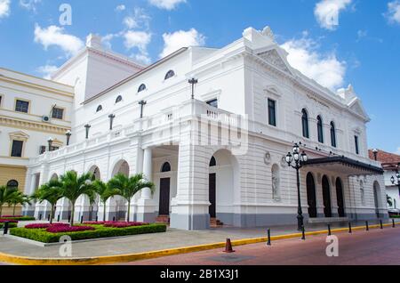 Théâtre national du Panama à Casco Antiguo Banque D'Images