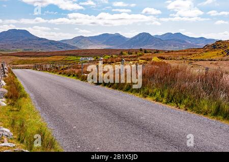 Paysage De Connemara Et De La Péninsule De Renvyle, Comté De Galway, Irlande Banque D'Images