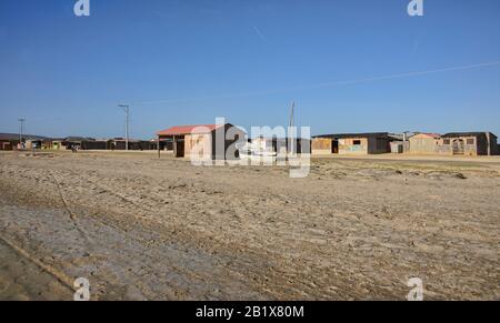 Village traditionnel de Wayuu, Cabo de la Vela, Guajira, Colombie Banque D'Images