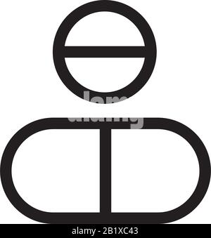 Modèle d'icône de pilule médicale, couleur noire modifiable. Symbole de la pilule médicale illustration vectorielle plate pour la conception graphique et web. Illustration de Vecteur