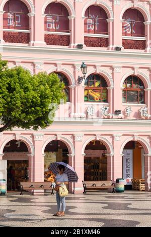 La Place Senado, Macao, Chine Banque D'Images