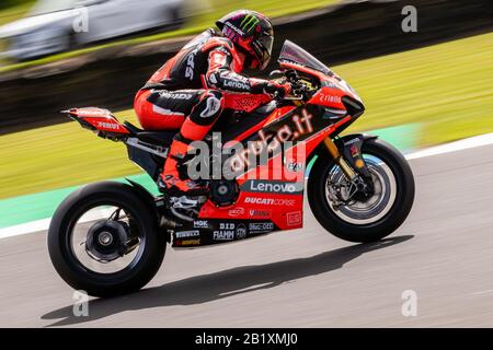 Melbourne, Australie, 28 Février 2020. Aruba.IT Racing - Ducati Rider Scott Redding (45) lors du championnat du monde moto FIM Superbike, circuit Phillip Island, Australie. Crédit: Dave Hemaison/Alay Live News Banque D'Images