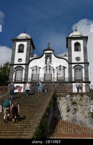 Kirche 'Nossa Senhora Do Monte', Monte, Funchal, Madère, Portugal Banque D'Images