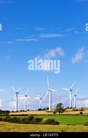 Éoliennes en Angleterre rurale, Royaume-Uni Banque D'Images