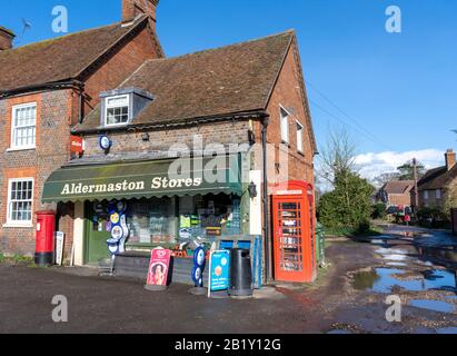 Aldermaston stocke la boutique du village, Aldermaston, Berkshire, Angleterre, Royaume-Uni Banque D'Images