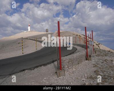 Cyclisme au Mont Ventoux en Provence France Banque D'Images