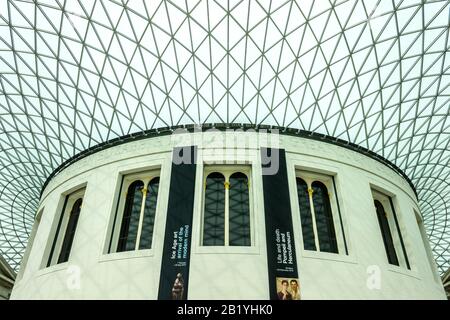 Royaume-uni, Angleterre, Londres, British Museum, la Grande Cour Banque D'Images