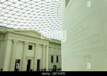 Royaume-uni, Angleterre, Londres, British Museum, la Grande Cour Banque D'Images