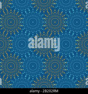 srtipes de mandalas modèle vectoriel transparent Illustration de Vecteur