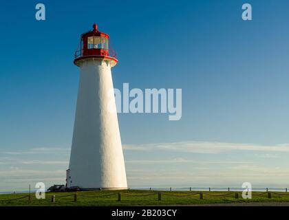 Phare De Point Prim, Île-Du-Prince-Édouard, Canada, Banque D'Images