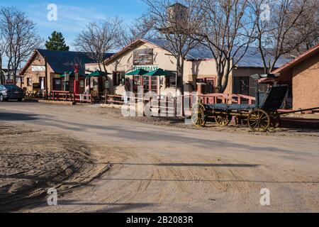 Shep'S Miners Inn & Antan Restaurant, Chlorure, Arizona, 86431, États-Unis. La plus ancienne ville minière habitée en permanence aux États-Unis, Banque D'Images