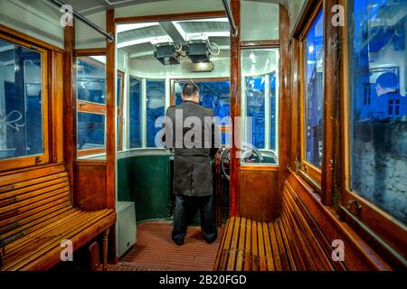 Standseilbahn 'Ascensor Do Lavra', Lissabon, Portugal Banque D'Images