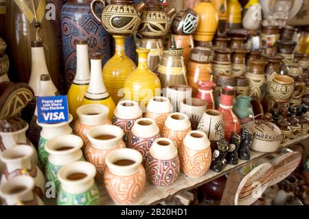 Objets, Artisanat, Ver-O-Peso Market, Belém, Pará, Brésil Banque D'Images