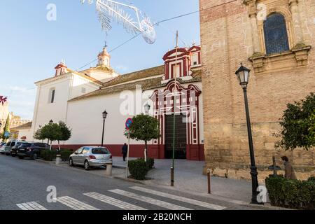 Carmona, Espagne. L'Eglise Iglesia de San Pedro (Eglise St Pierre), dans cette ville en Andalousie dans la province de Séville Banque D'Images