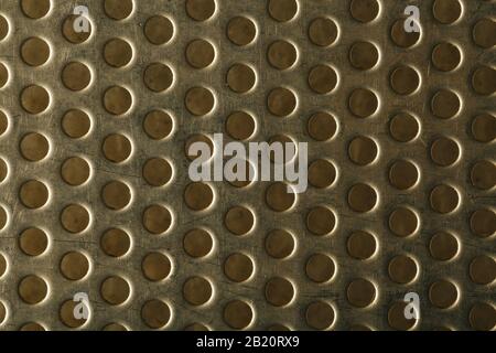 Arrière-plan et texture de l'écran en mesh en acier jaune Banque D'Images