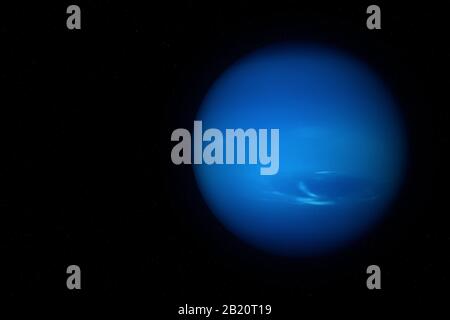 Neptune est la huitième et la plus connue planète du Soleil dans le système solaire. Banque D'Images