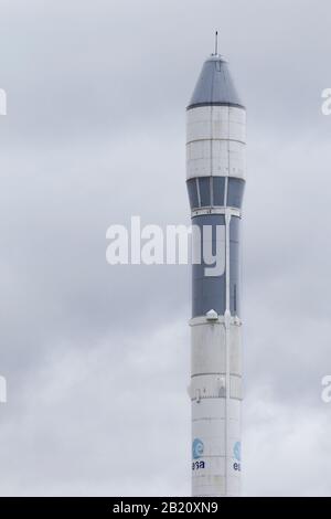 Le Bourget, France - 29 septembre 2019 : Ariane 4 était un système de lancement durable, conçu par le Centre national d'études spatiales (CNES). Banque D'Images
