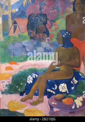 Son nom est Vairaumati (Vairumati tei Oa) (1892) 19ème siècle Peinture par Paul Gauguin - Très haute résolution et image de qualité Banque D'Images