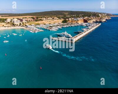 Vue Aérienne, El Toro, Marina De Luxe Port Adriano, Majorque, Iles Baléares, Espagne Banque D'Images