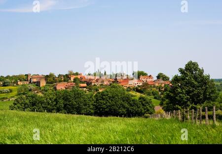 Communauté de Taize, ordre oecuménique des hommes, vue locale de Taize, Département Saône et Loire, Bourgogne, France Banque D'Images