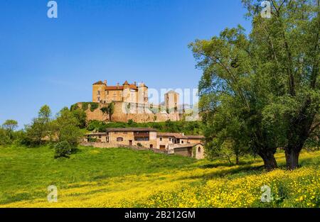 Château de Berze ou forteresse de Berze le Chatel, village de Berze le Chatel, département de Saône et Loire, Bourgogne, France Banque D'Images