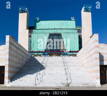 Santander, ESPAGNE - 24 MARS 2012 : entrée du Palais des festivals à Santander. Banque D'Images