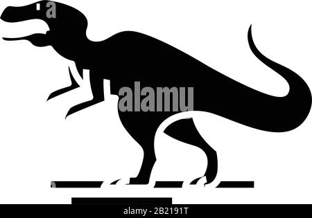 Icône noire de l'animal d'évolution, illustration du concept, symbole plat vectoriel, signe glyphe. Illustration de Vecteur