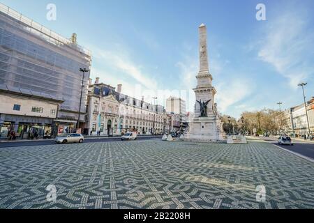 Monumento aos Restauradores (Monument aux restaurateurs) est un monument situé sur la place Restauradores à Lisbonne, Portugal. Le monument commémore t Banque D'Images