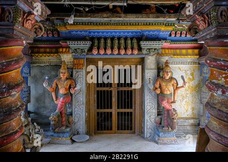 Statues dans le temple Sri Sivaraja Vinayagar à Colombo, Sri Lanka. Banque D'Images