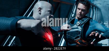 DATE de sortie: 13 mars 2020 TITRE: Bloodshot STUDIO: Sony Pictures DIRECTEUR: Dave Wilson PLOT: Ray Garrison, un soldat de slain, est réanimé avec des superpuissances. Avec : VIN DIESEL comme Ray Garrison / Bloodshot, SAM HEUGHAN comme Dalton. (Image De Crédit : © Sony Pictures/Entertainment Pictures) Banque D'Images