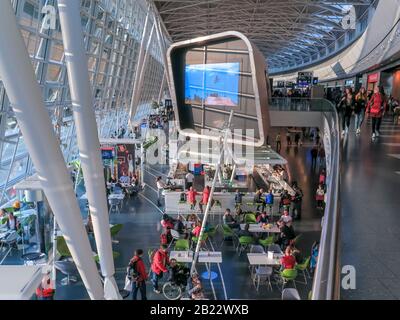 Wartehalle, Flughafen, Zürich, Schweiz Banque D'Images