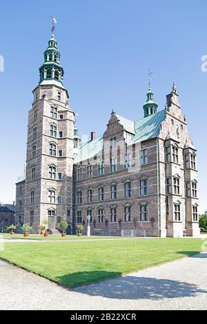 Le château de Rosenborg est un château renaissance situé à Copenhague, Danemark Banque D'Images