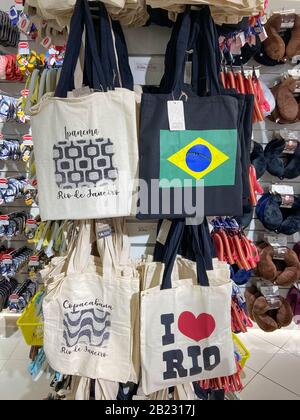 BOUTIQUE HAVAIANAS À RIO DE JANEIRO, BRÉSIL Banque D'Images