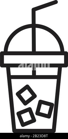 Modèle d'icône de symbole de tasse à café, couleur noire modifiable. Symbole d'icône de tasse à café illustration vectorielle plate pour le graphisme et la conception Web. Illustration de Vecteur